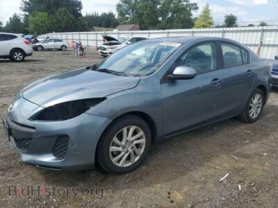 2012 Mazda 3 I, сине-зеленый — VIN JM1BL1W86C1695201, Copart
