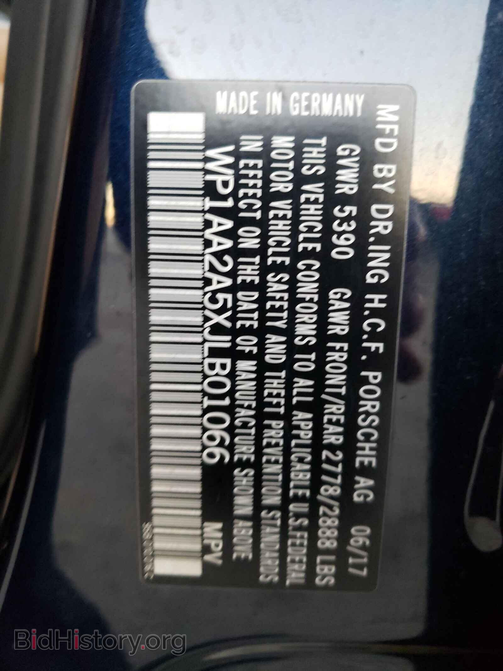 2018 PORSCHE MACAN - VIN: WP1AA2A5XJLB01066 - Фото 10