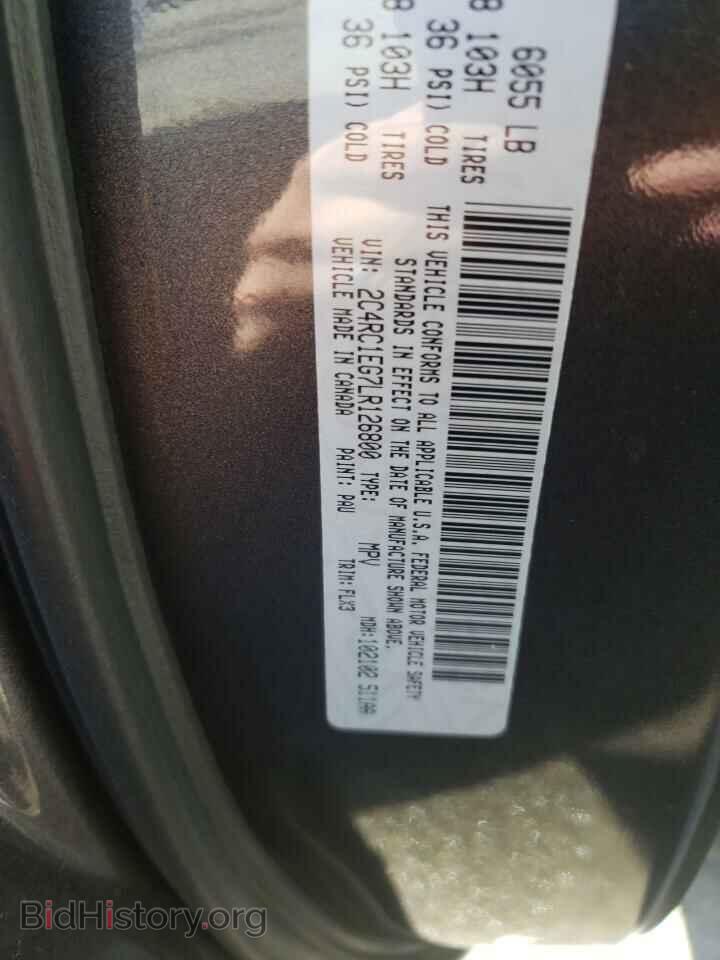 2020 CHRYSLER PACIFICA - VIN: 2C4RC1EG7LR126800 - Photo 10