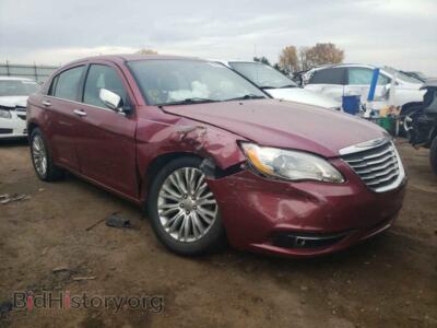 2011 Chrysler 200 200 Limite, бордовый — VIN 1C3BC2FG2BN600089, Copart