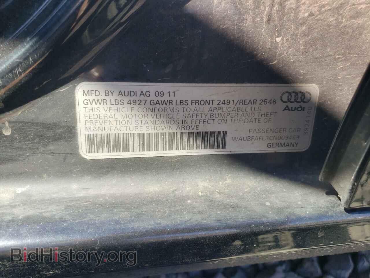2012 AUDI A4 - VIN: WAUBFAFL3CN009469 - Фото 12