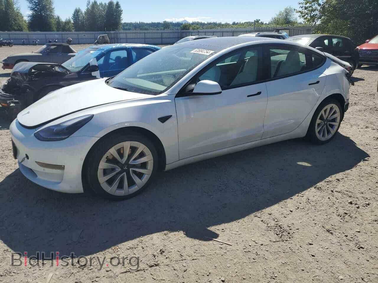 Photo 5YJ3E1EB6NF111210 - TESLA MODEL 3 2022