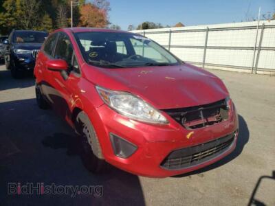 2012 Ford FIESTA Fiesta SE, red — VIN 3FADP4EJ9CM149455, Copart