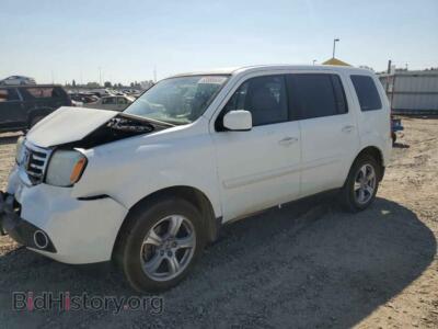 2014 Honda PILOT EX, white — VIN 5FNYF4H43EB042980, Copart