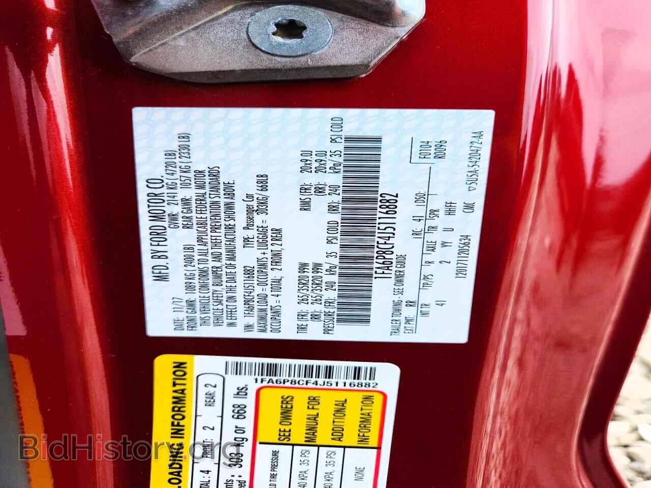 2018 FORD MUSTANG - VIN: 1FA6P8CF4J5116882 - Photo 12
