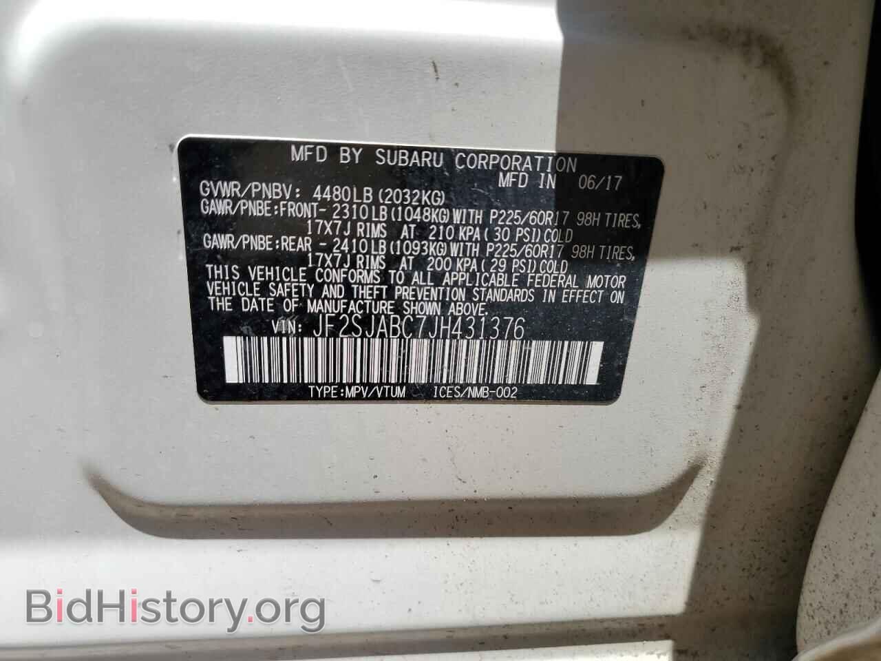 2018 SUBARU FORESTER - VIN: JF2SJABC7JH431376 - Фото 13