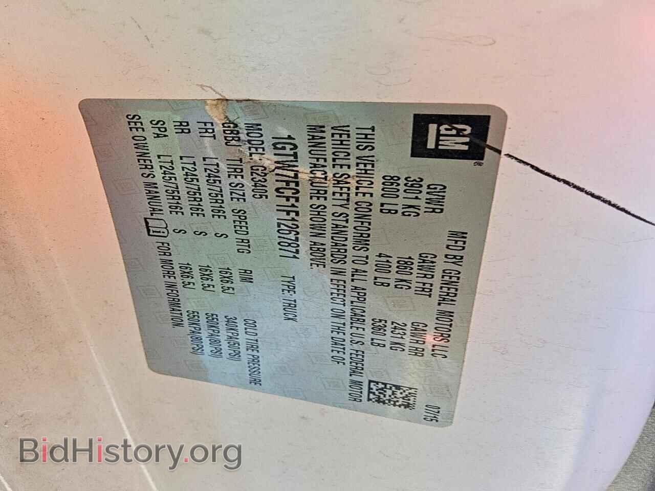 2015 GMC SAVANA - VIN: 1GTW7FCF1F1267871 - Photo 12