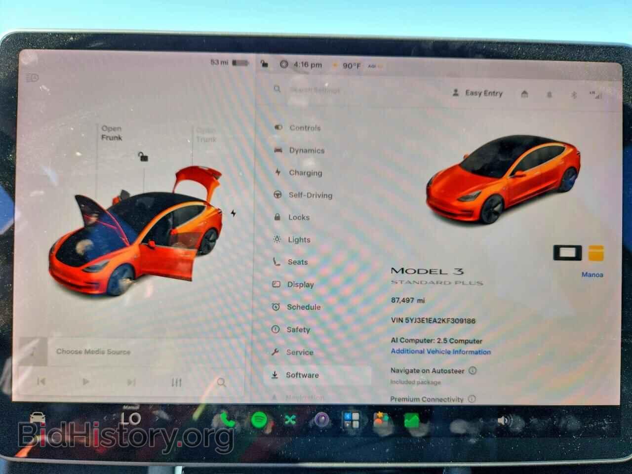 2019 TESLA MODEL 3 - VIN: 5YJ3E1EA2KF309186 - Фото 9