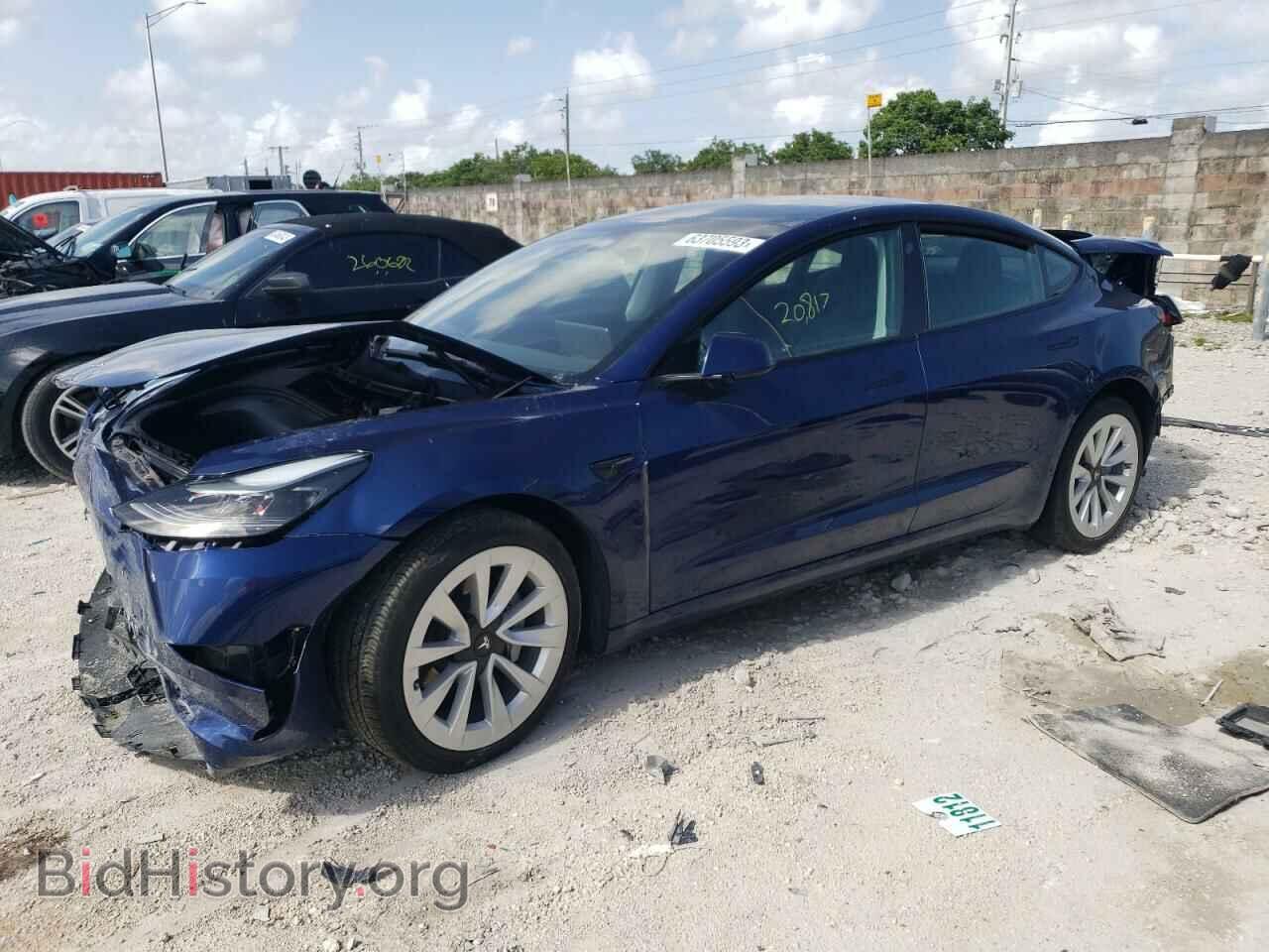 Photo 5YJ3E1EA2NF197896 - TESLA MODEL 3 2022