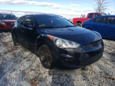 2012 Hyundai VELOSTER, черный — VIN KMHTC6AD2CU045667, Copart