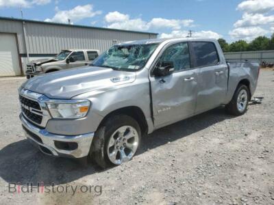 2022 RAM 1500 Big Horn/Lone Star, silver — VIN 1C6SRFFT8NN434977, Copart