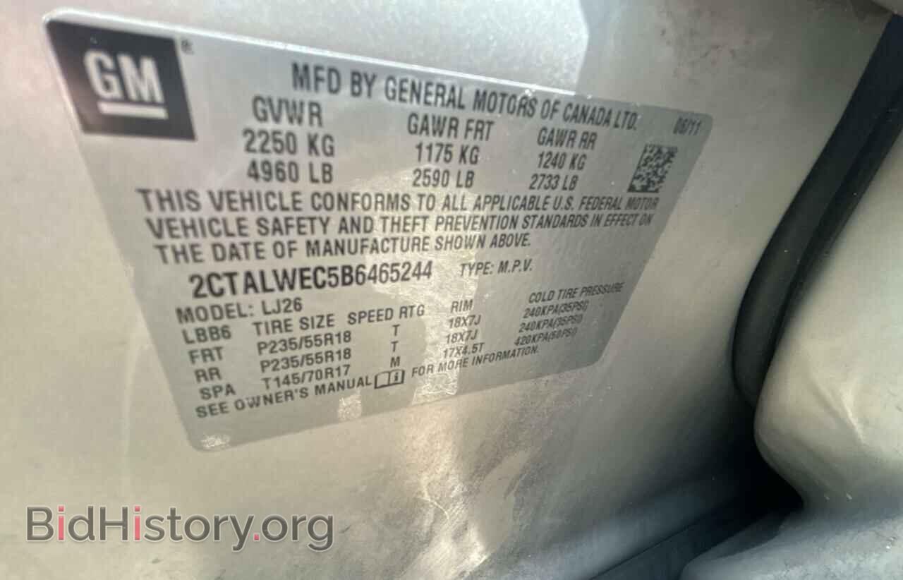 2011 GMC TERRAIN - VIN: 2CTALWEC5B6465244 - Photo 10