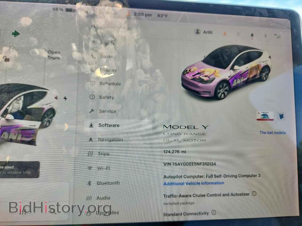 2022 TESLA MODEL Y - VIN: 7SAYGDEE5NF310134 - Photo 9
