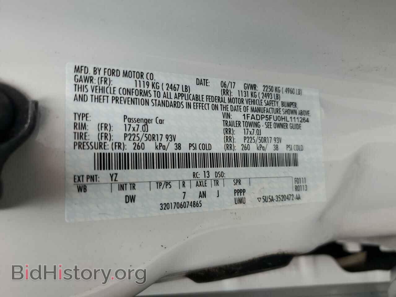 2017 FORD CMAX - VIN: 1FADP5FU0HL111264 - Photo 14