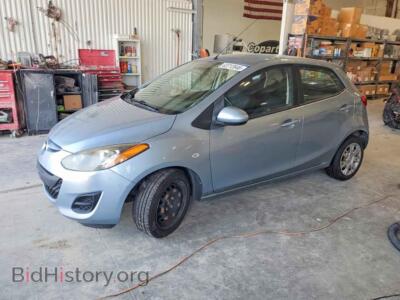 2013 Mazda 2, blue — VIN JM1DE1KY8D0170723, Copart