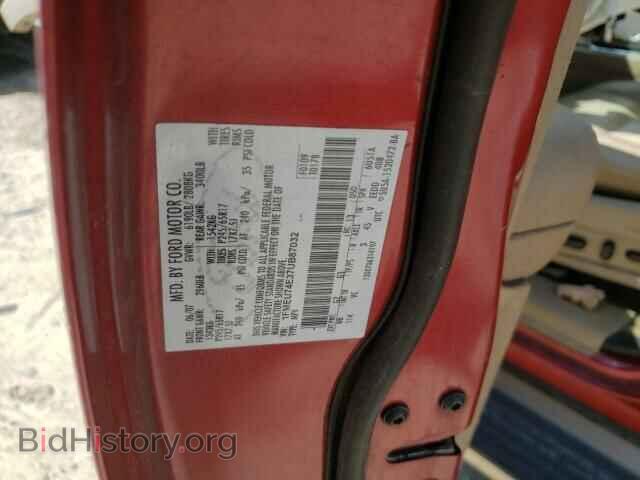 2007 FORD EXPLORER - VIN: 1FMEU74E37UB87032 - Фото 10