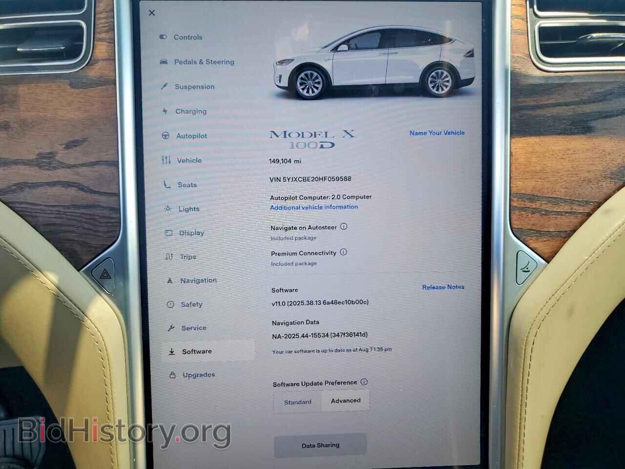 2017 TESLA MODEL X - VIN: 5YJXCBE20HF059588 - Photo 9