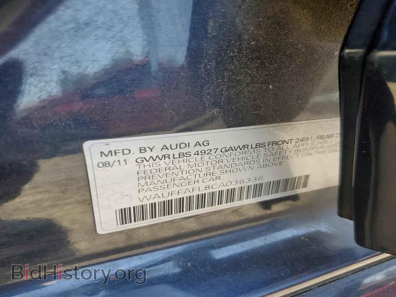 2012 AUDI A4 - VIN: WAUFFAFL8CA036336 - Photo 13