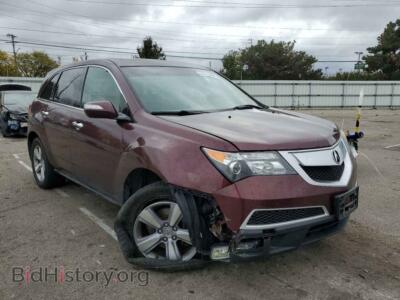 2012 Acura MDX, фиолетовый — VIN 2HNYD2H27CH539248, Copart