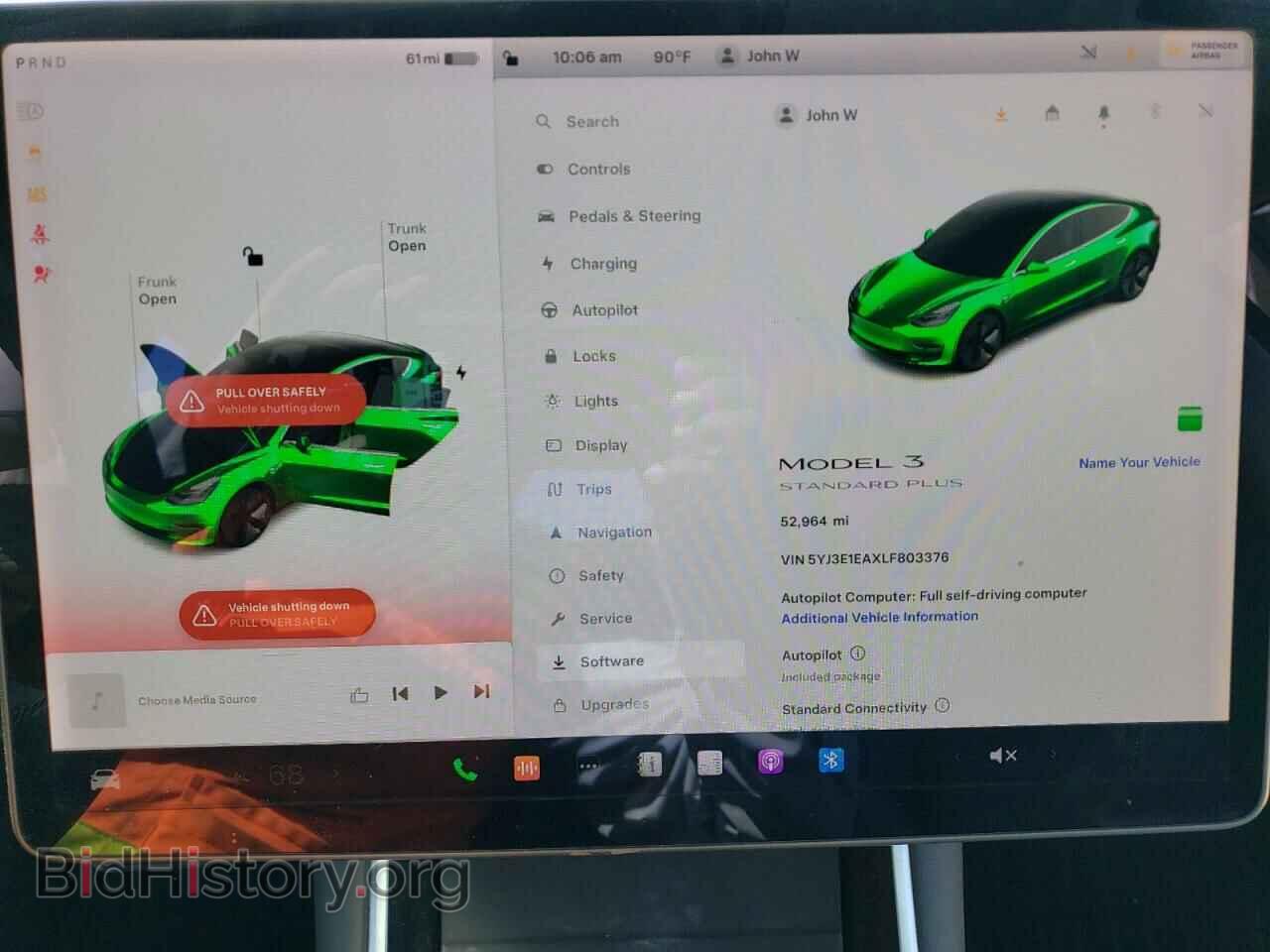 2020 TESLA MODEL 3 - VIN: 5YJ3E1EAXLF803376 - Фото 9