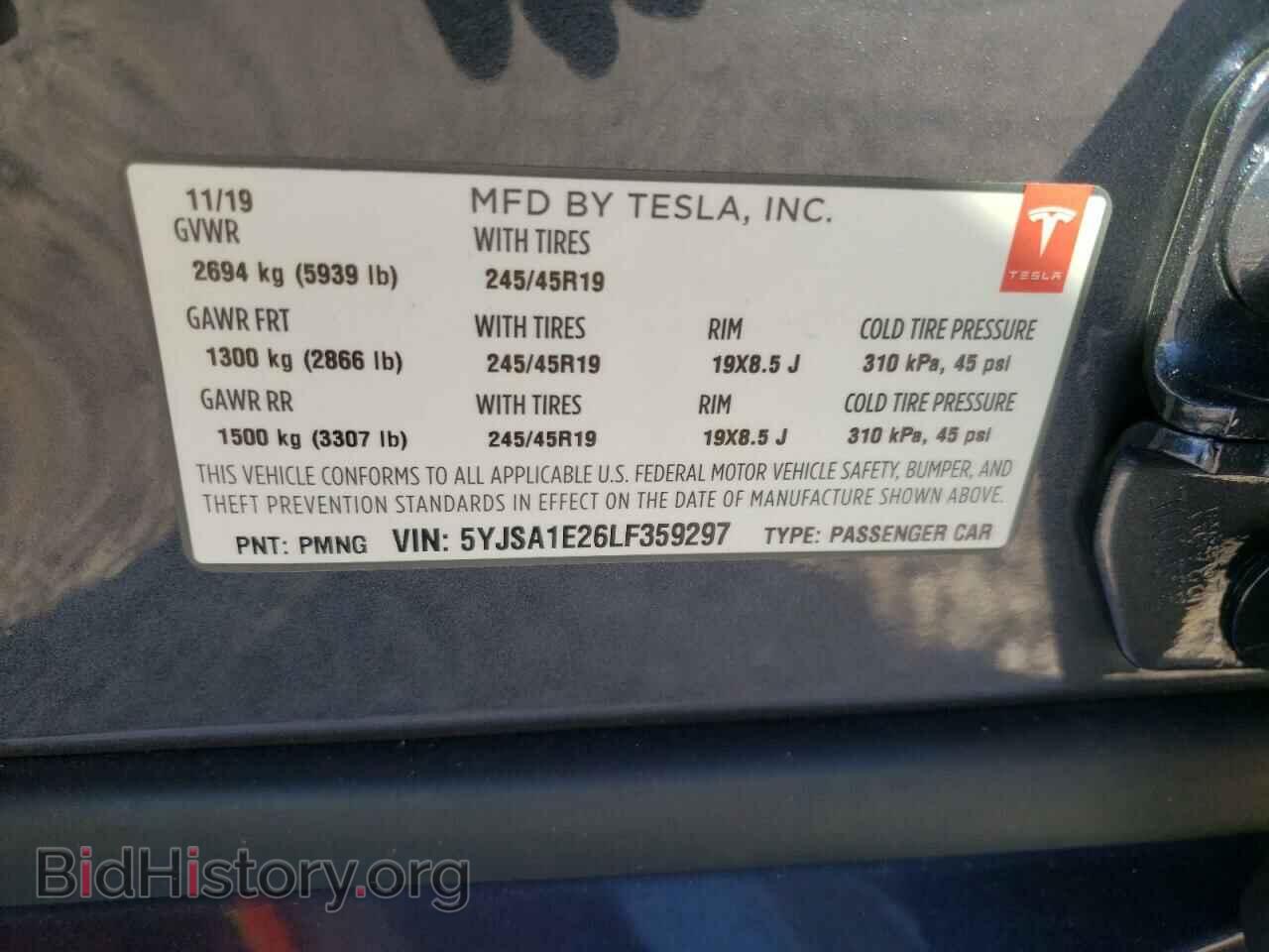 2020 TESLA MODEL S - VIN: 5YJSA1E26LF359297 - Photo 10