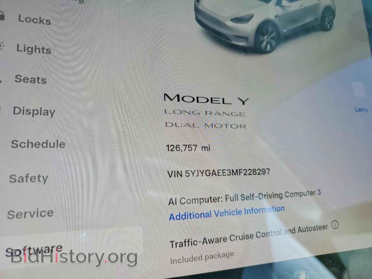 2021 TESLA MODEL Y - VIN: 5YJYGAEE3MF228297 - Photo 9