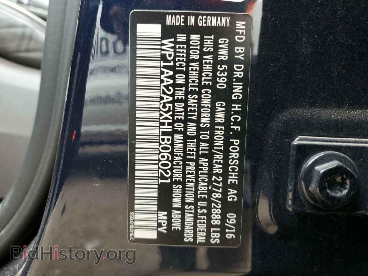 2017 PORSCHE MACAN - VIN: WP1AA2A5XHLB06021 - Photo 10