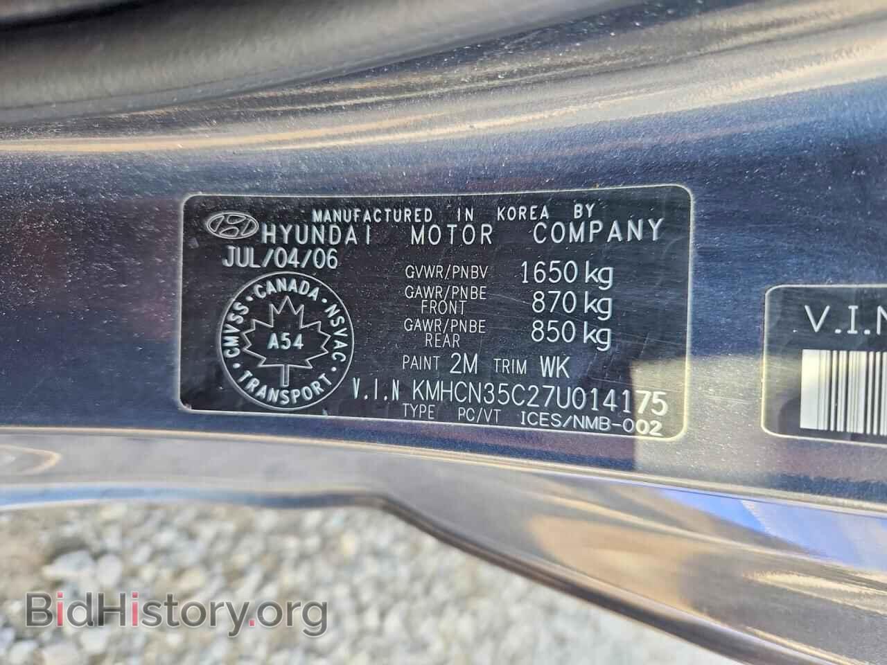2007 HYUNDAI ACCENT - VIN: KMHCN35C27U014175 - Фото 12