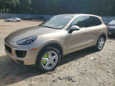 2016 Porsche CAYENNE SE Hybrid, gold — VIN WP1AE2A22GLA59611, Copart
