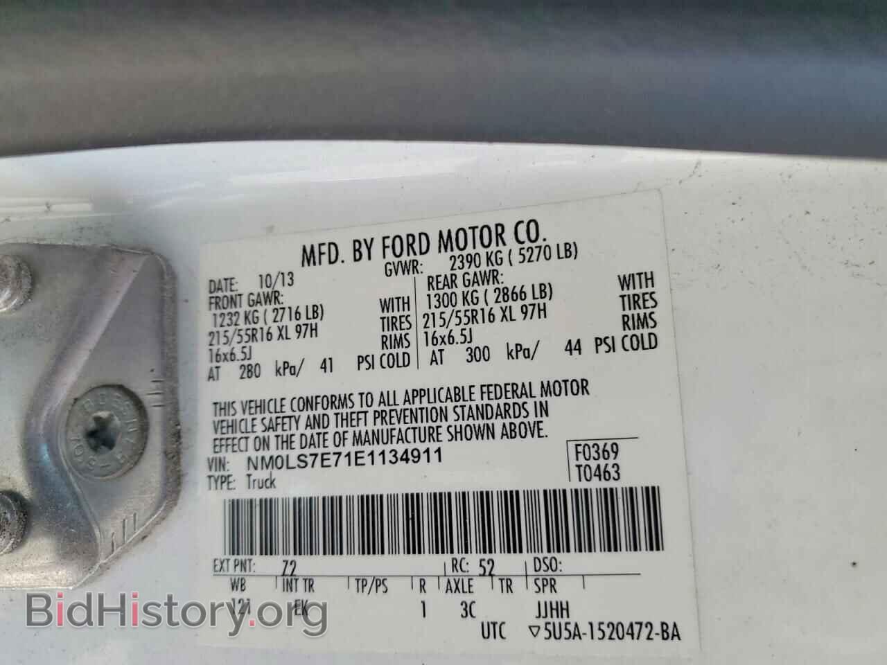 2014 FORD TRANSIT - VIN: NM0LS7E71E1134911 - Photo 13