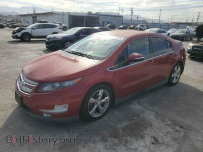 2013 Chevrolet VOLT, красный — VIN 1G1RH6E49DU131966, Copart