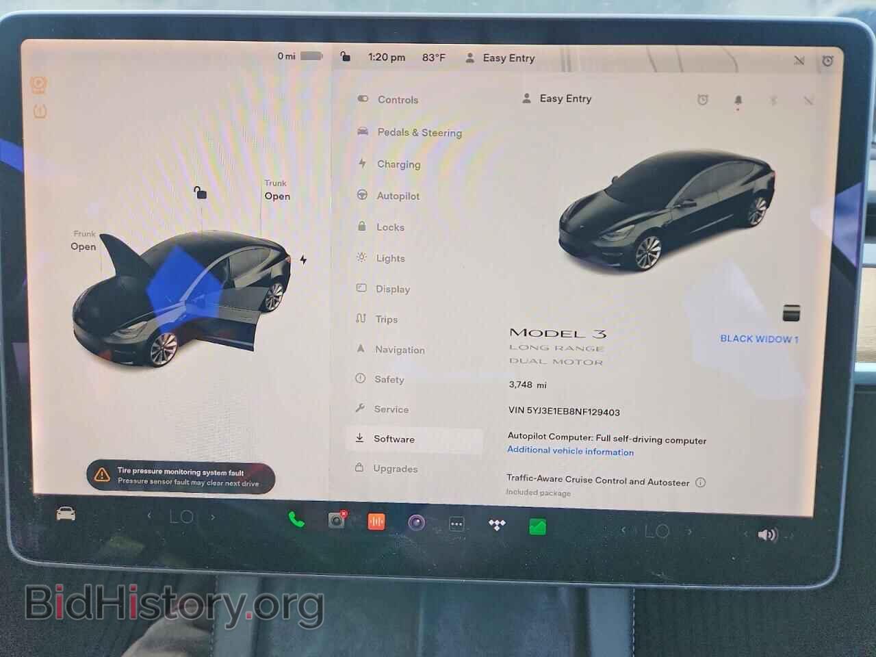 2022 TESLA MODEL 3 - VIN: 5YJ3E1EB8NF129403 - Фото 9