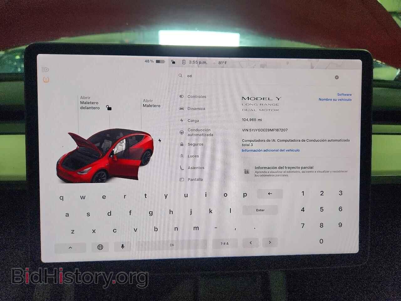 2021 TESLA MODEL Y - VIN: 5YJYGDEE9MF187207 - Фото 9