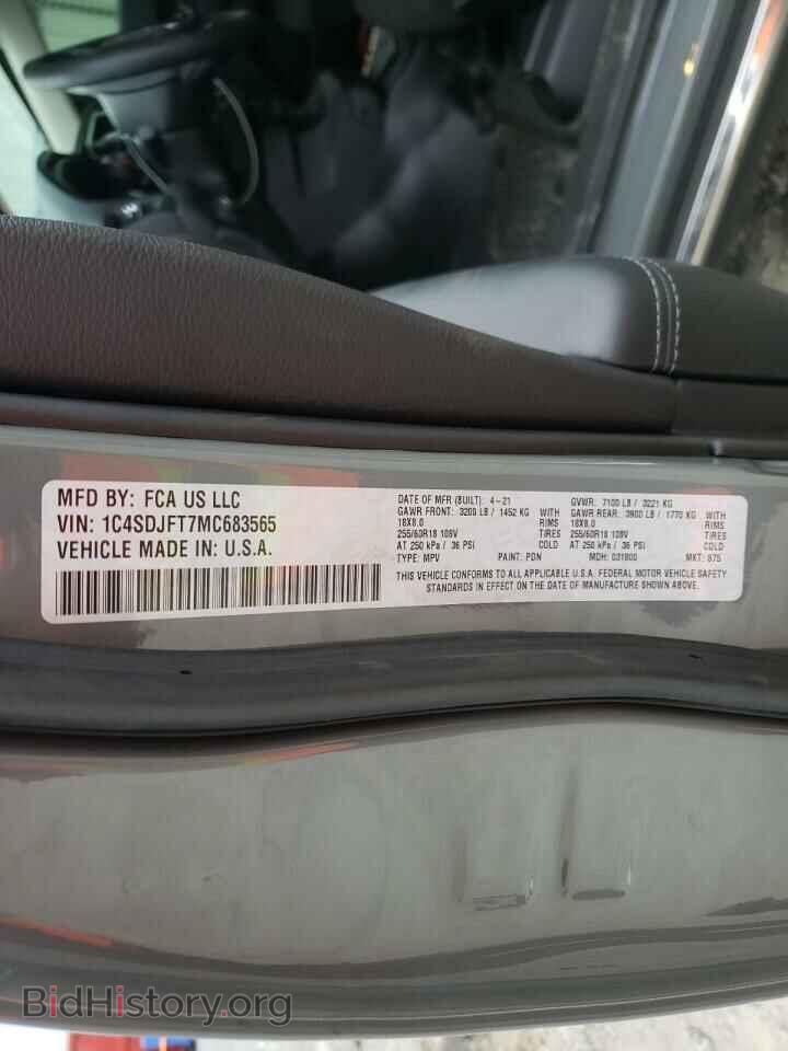 2021 DODGE DURANGO - VIN: 1C4SDJFT7MC683565 - Photo 10