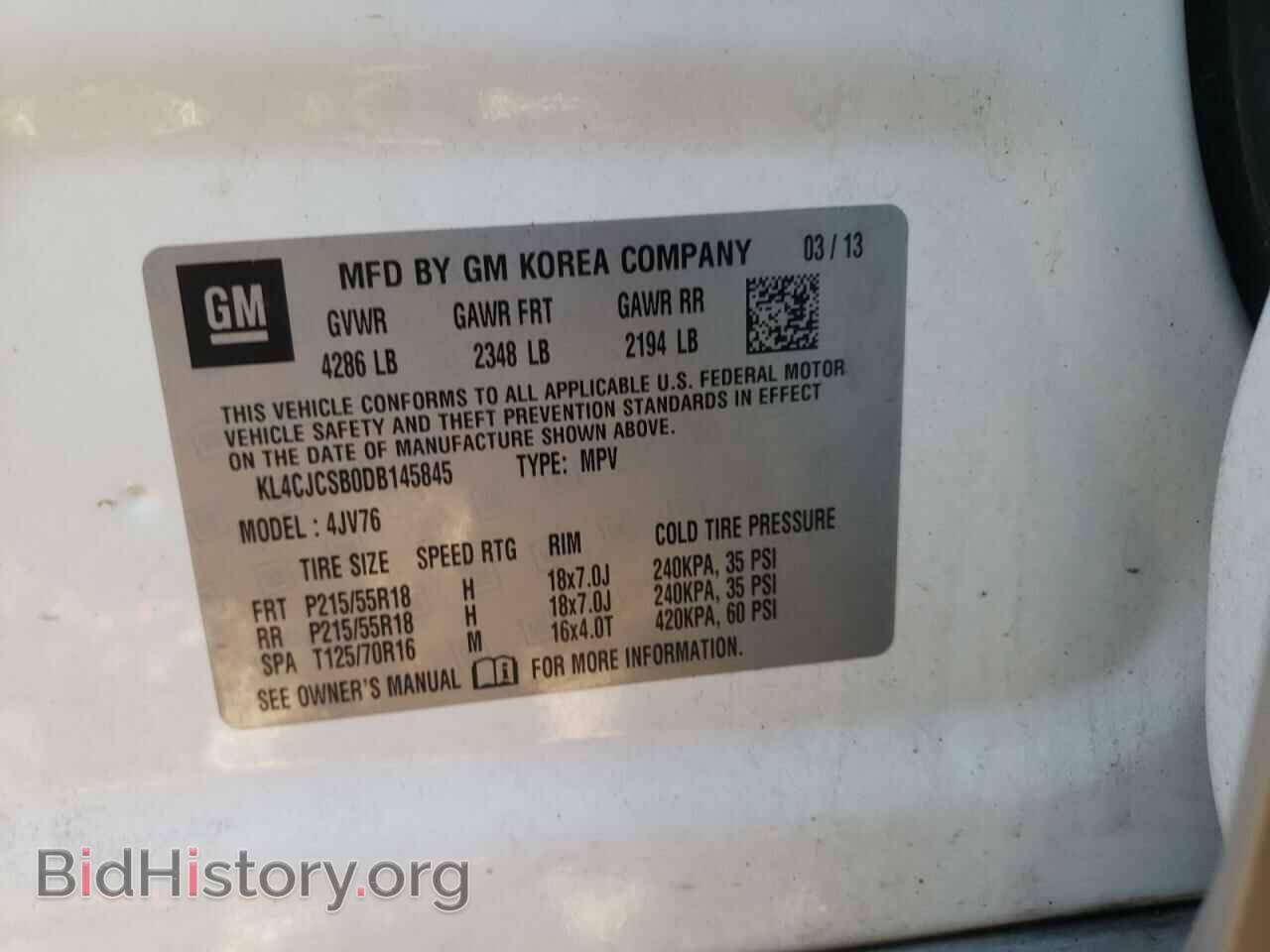 2013 BUICK ENCORE - VIN: KL4CJCSB0DB145845 - Photo 10