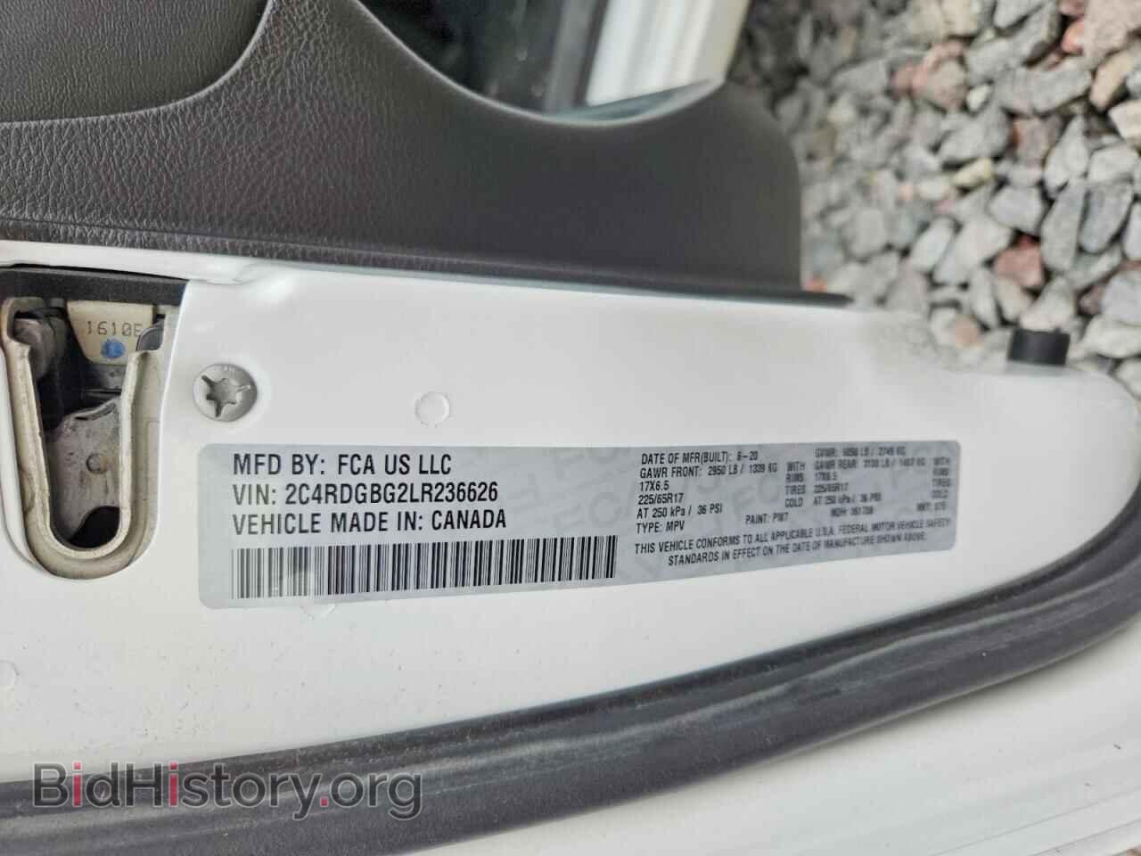 2020 DODGE CARAVAN - VIN: 2C4RDGBG2LR236626 - Photo 13