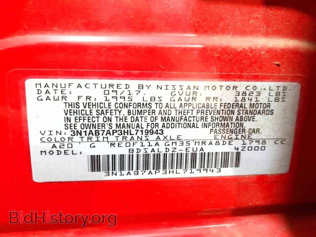 2017 NISSAN SENTRA - VIN: 3N1AB7AP3HL719943 - Photo 12