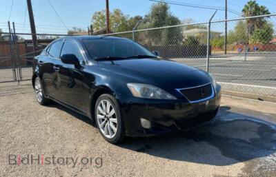2007 Lexus IS IS 250, black — VIN JTHCK262X75010770, Copart