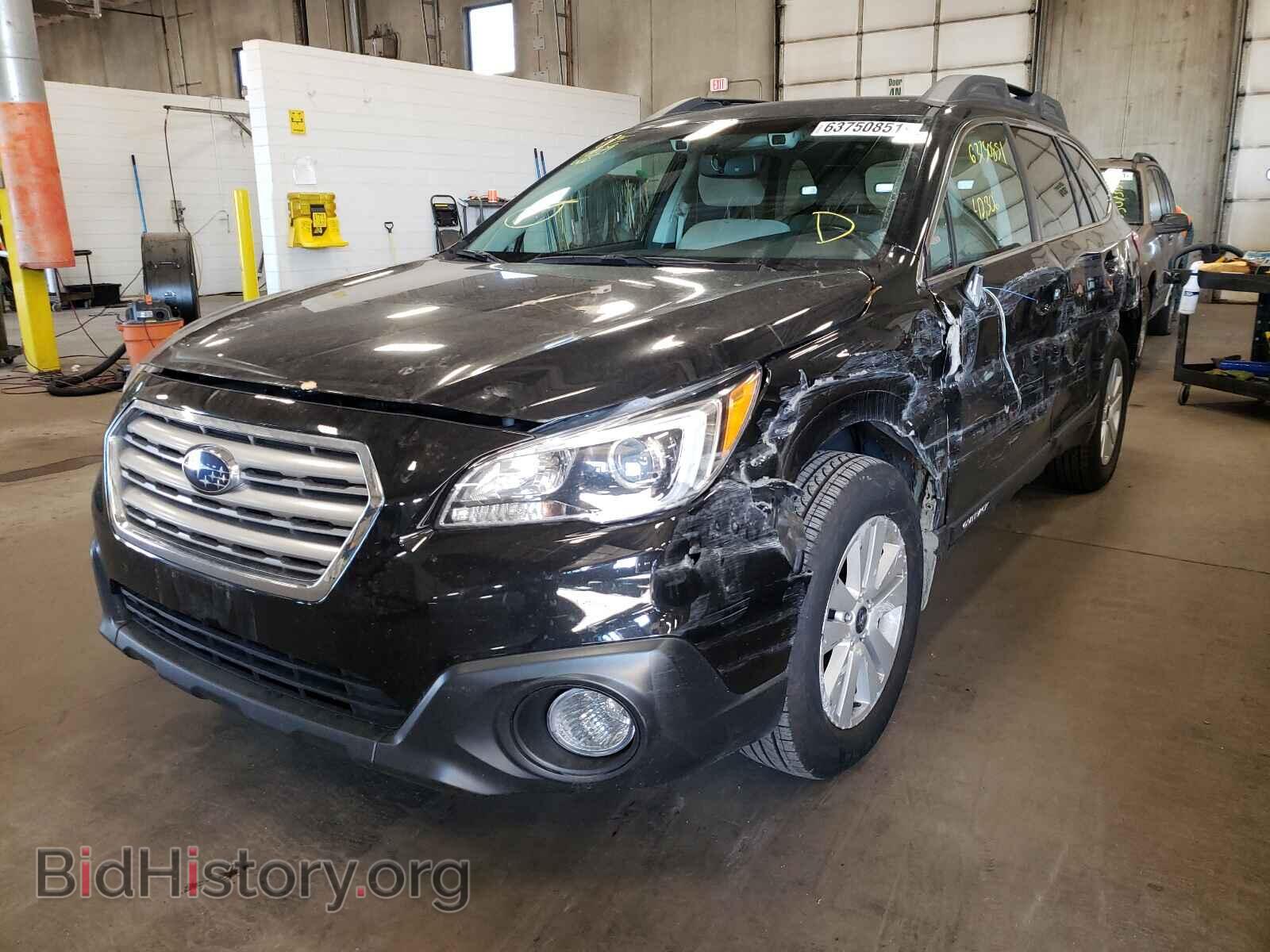 2016 SUBARU OUTBACK - VIN: 4S4BSBFC0G3287781 - Фото 2