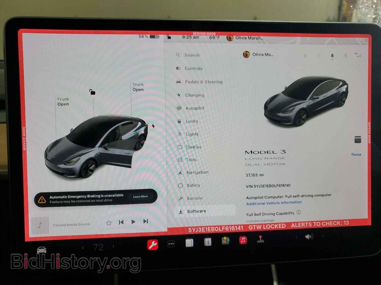 2020 TESLA MODEL 3 - VIN: 5YJ3E1EB0LF616141 - Photo 9