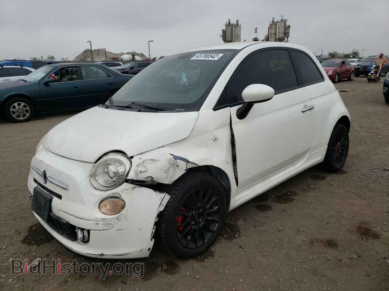 2012 FIAT 500 - VIN: 3C3CFFBR8CT126306 - Фото 2