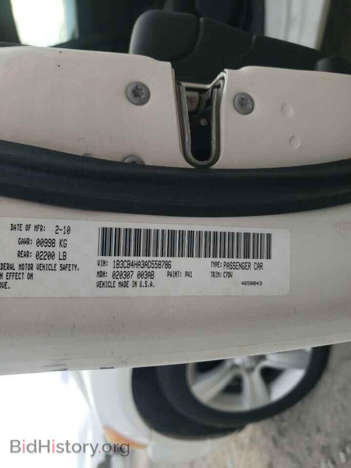 2010 DODGE CALIBER - VIN: 1B3CB4HA3AD558786 - Фото 10
