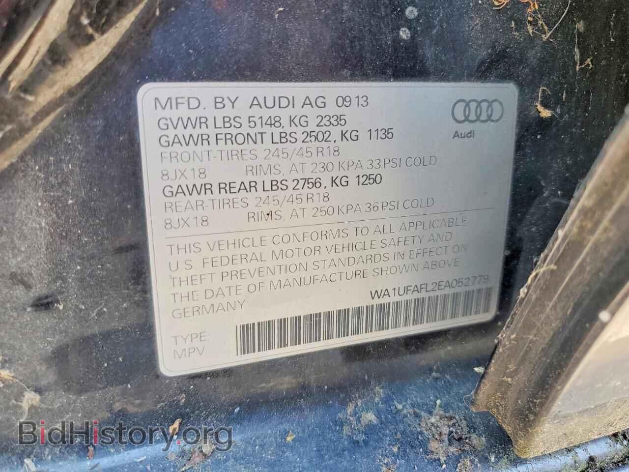 2014 AUDI A4 - VIN: WA1UFAFL2EA052779 - Фото 12
