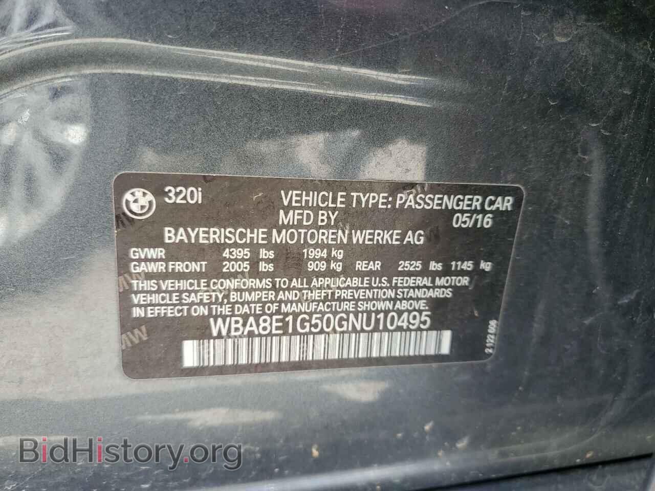 2016 BMW 3 SERIES - VIN: WBA8E1G50GNU10495 - Фото 12