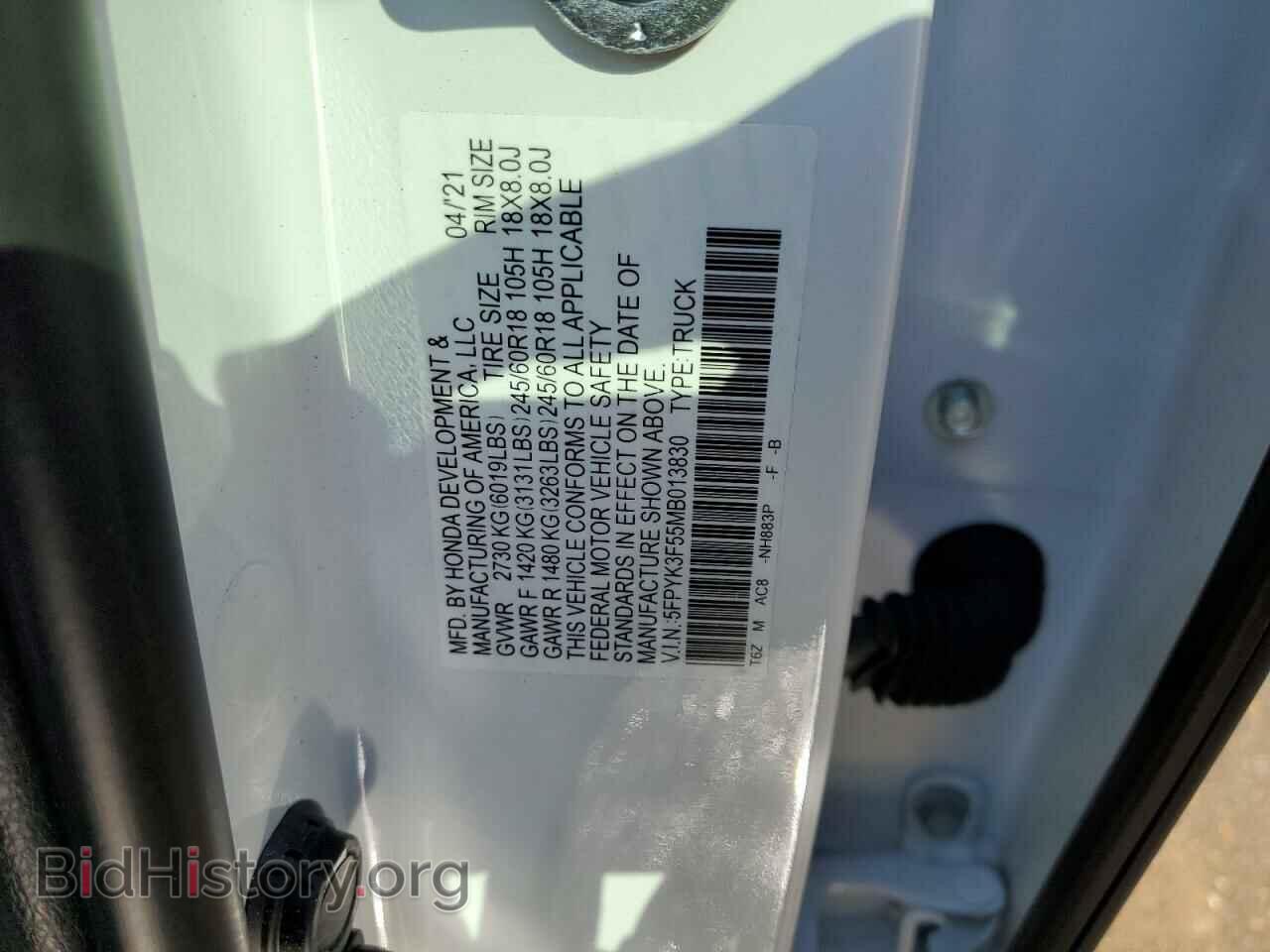 2021 HONDA RIDGELINE - VIN: 5FPYK3F55MB013830 - Фото 10