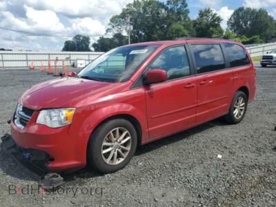 2016 Dodge CARAVAN SXT, red — VIN 2C4RDGCG1GR180814, Copart