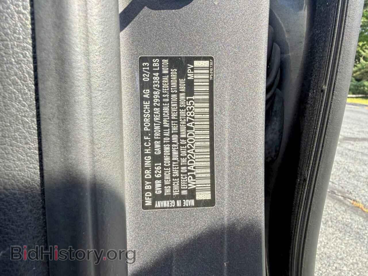 2013 PORSCHE CAYENNE - VIN: WP1AD2A20DLA78351 - Photo 10
