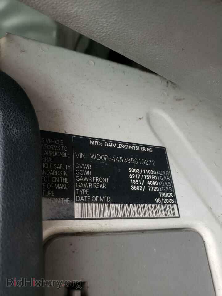2008 DODGE SPRINTER - VIN: WD0PF445385310272 - Фото 10