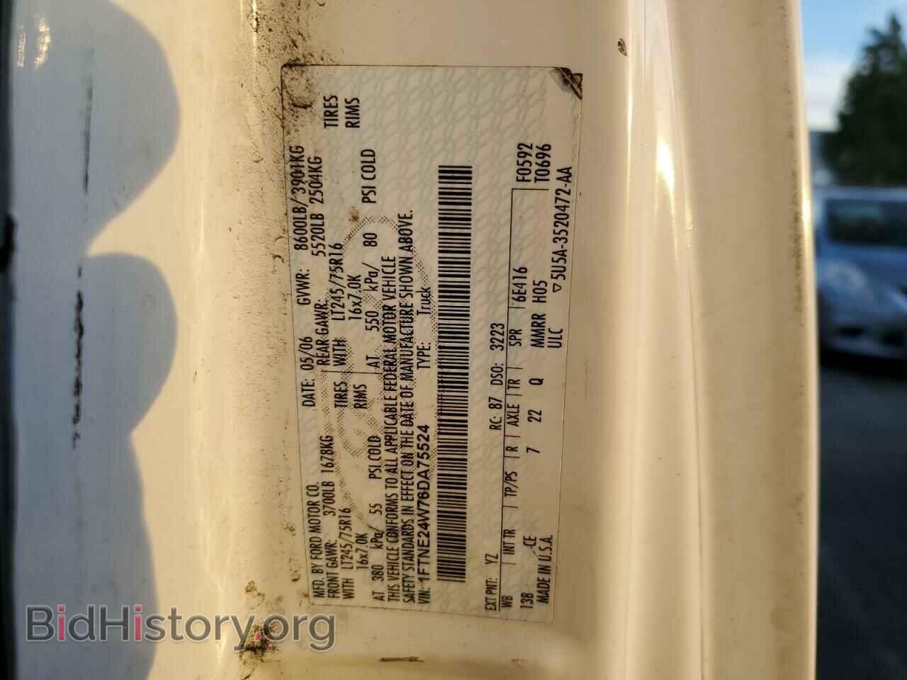 2006 FORD ECONOLINE - VIN: 1FTNE24W76DA75524 - Фото 10