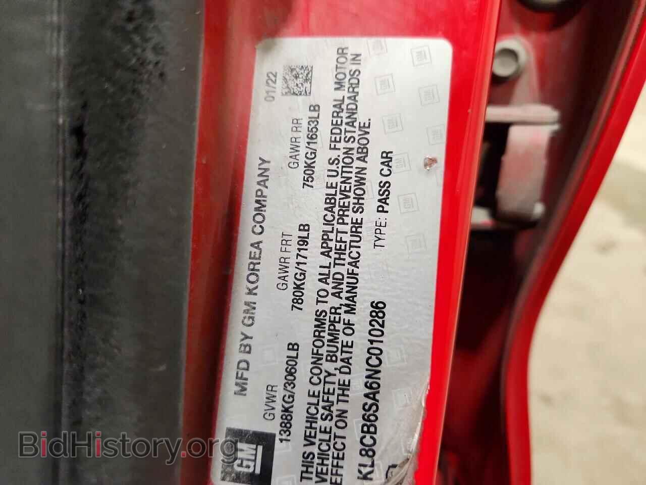 2022 CHEVROLET SPARK - VIN: KL8CB6SA6NC010286 - Фото 12